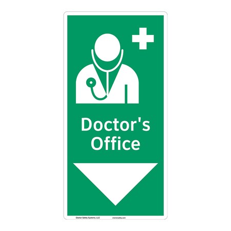 ANSI/ISO Compliant Doctor's Office Safety Signs Indoor Photoluminescent Plastic (W4) 14 X 7